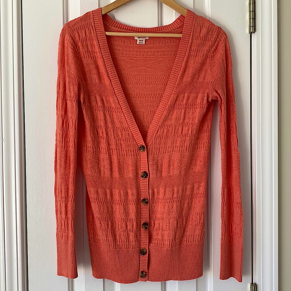 Coral Lightweight Cardigan